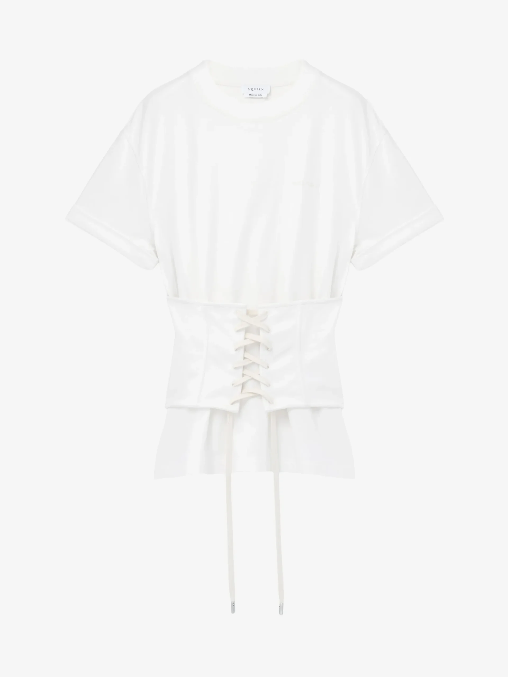 Women's Corset T-shirt in Ivory