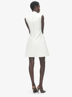 Women's Cut-Out Corset Mini Dress in Ivory