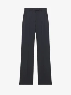 Women's High-waisted Tailored Trousers in Indigo