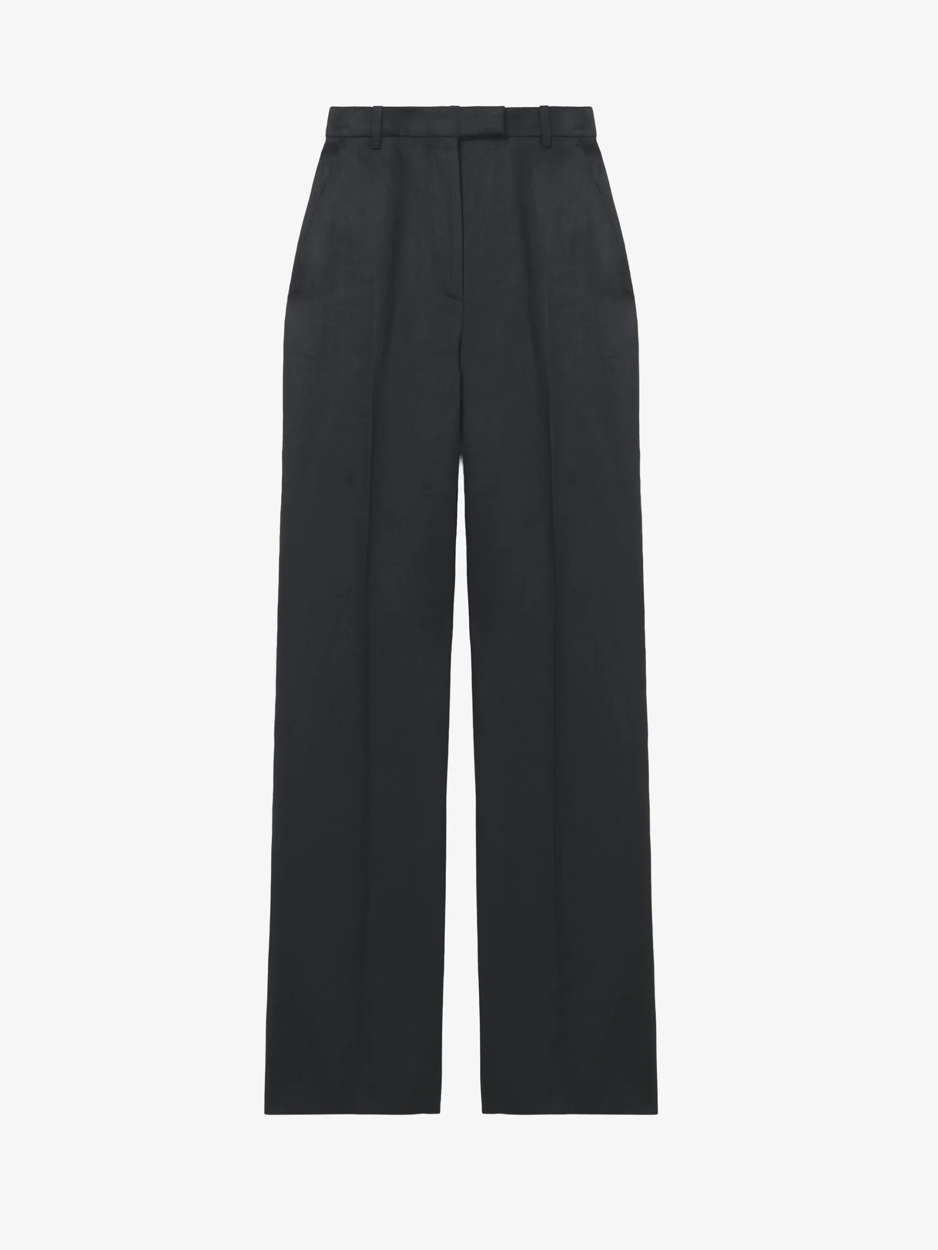 Women's High-waisted Tailored Trousers in Black