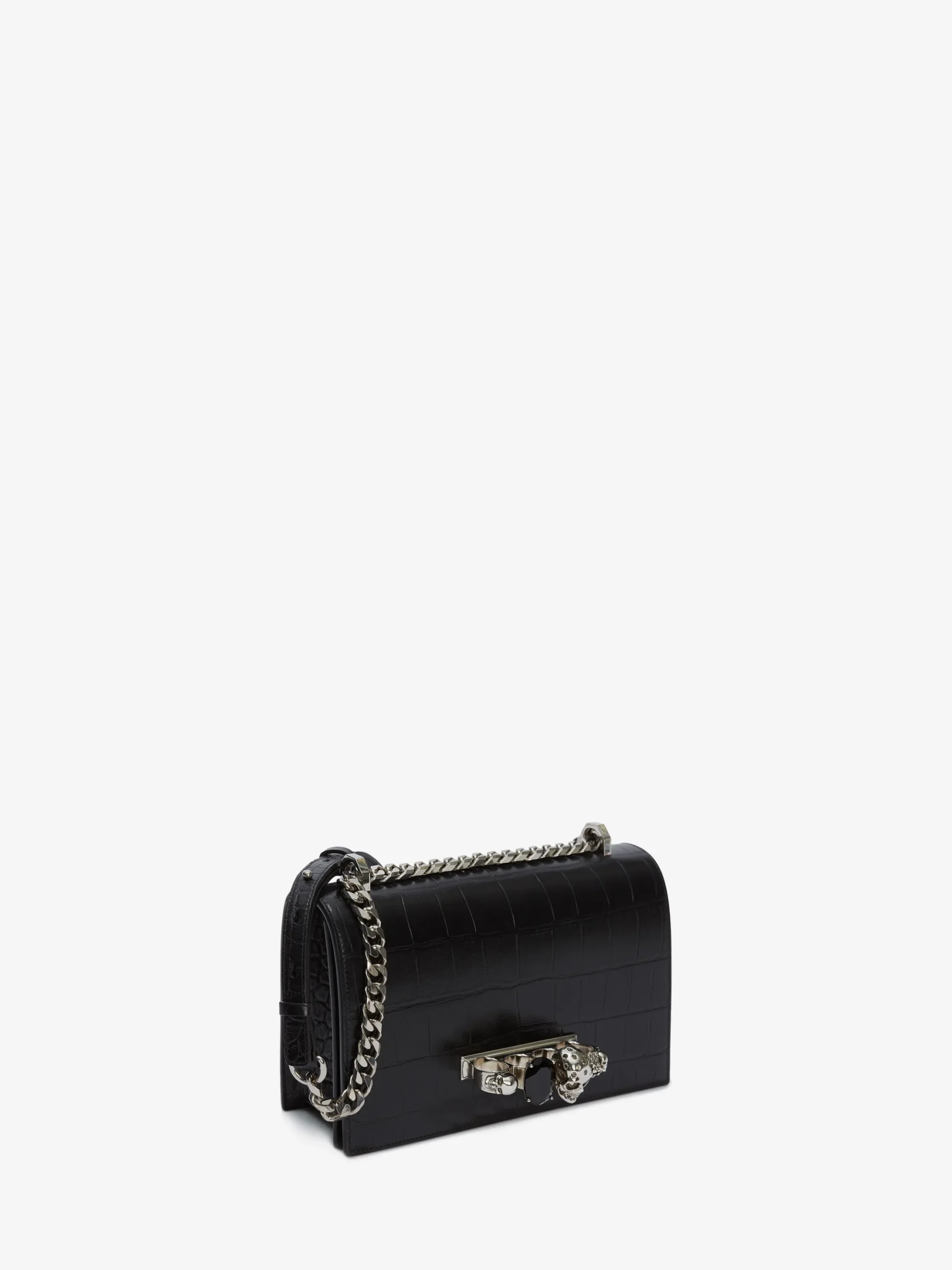 Women's Jewelled Satchel in Black