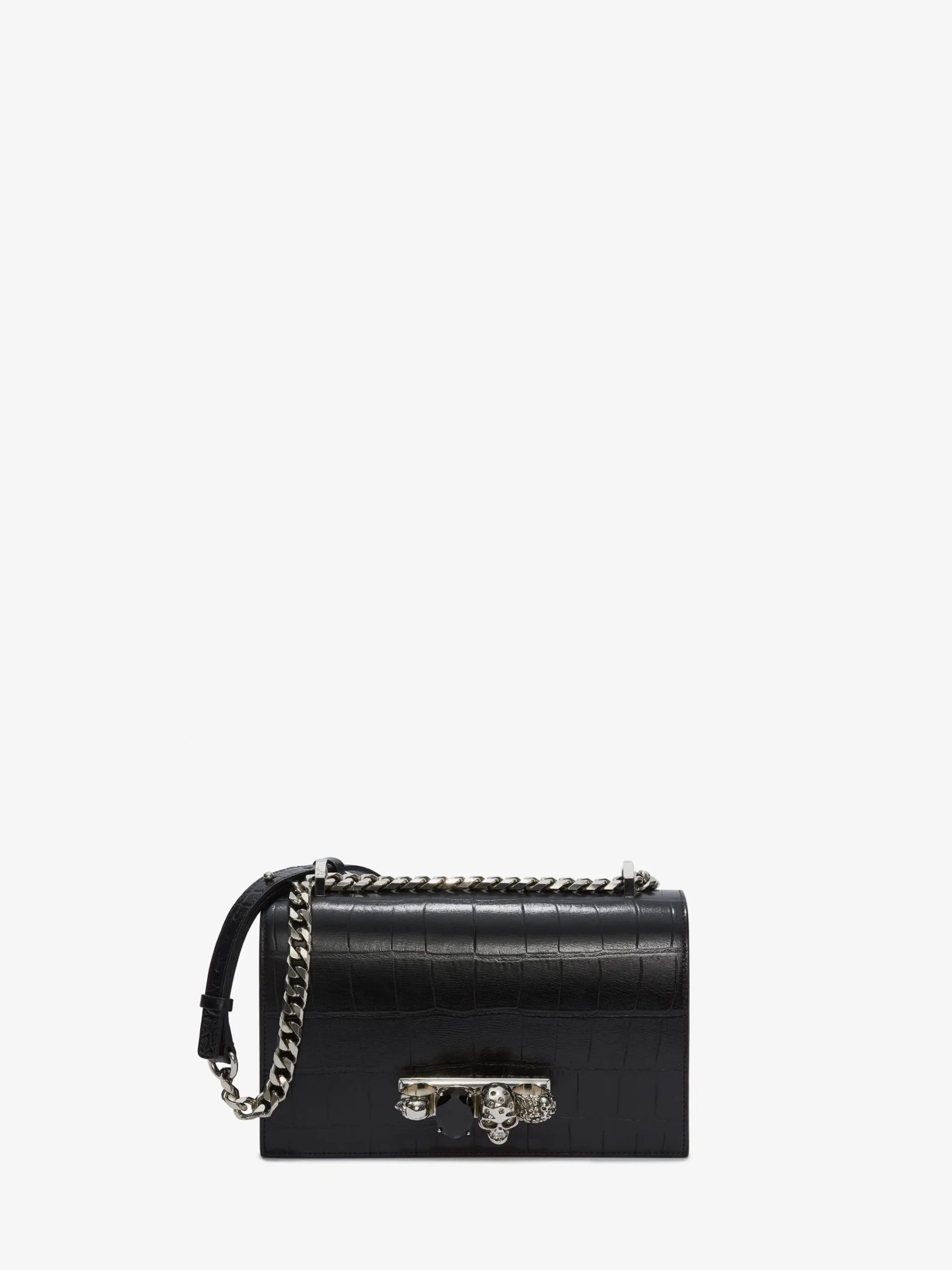 Women's Jewelled Satchel in Black