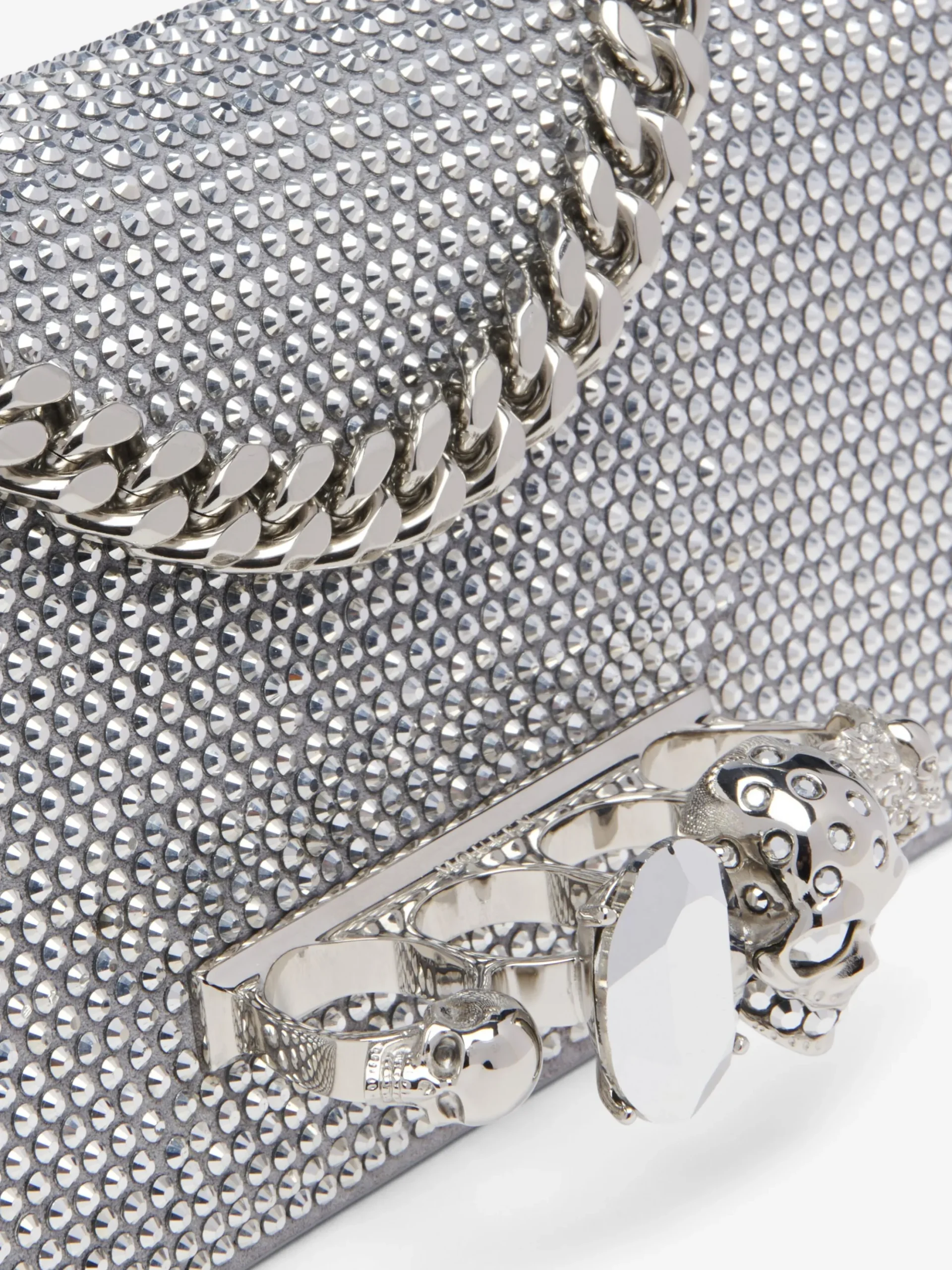 Women's Jewelled Shoulder Mini in Silver-finish