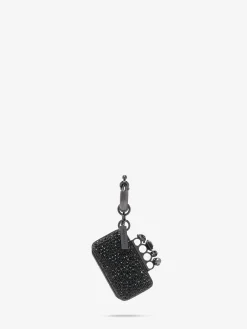 Women's Knuckle Clutch Charm in Black