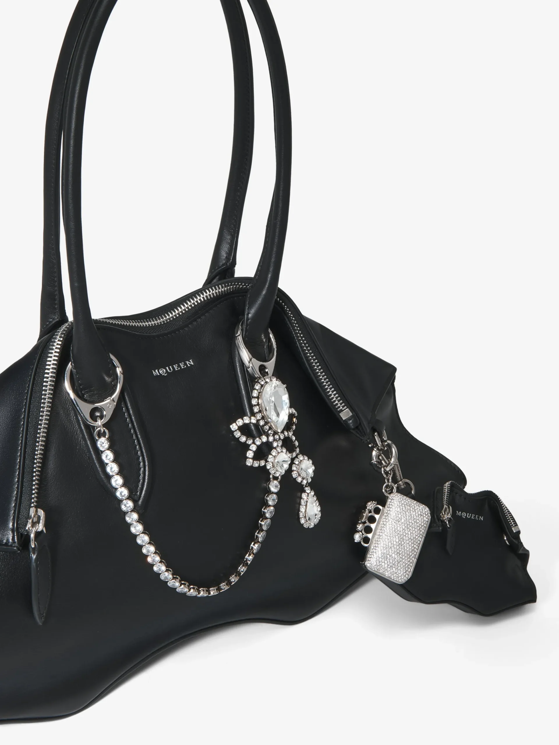 Women's Knuckle Clutch Charm in Palladium