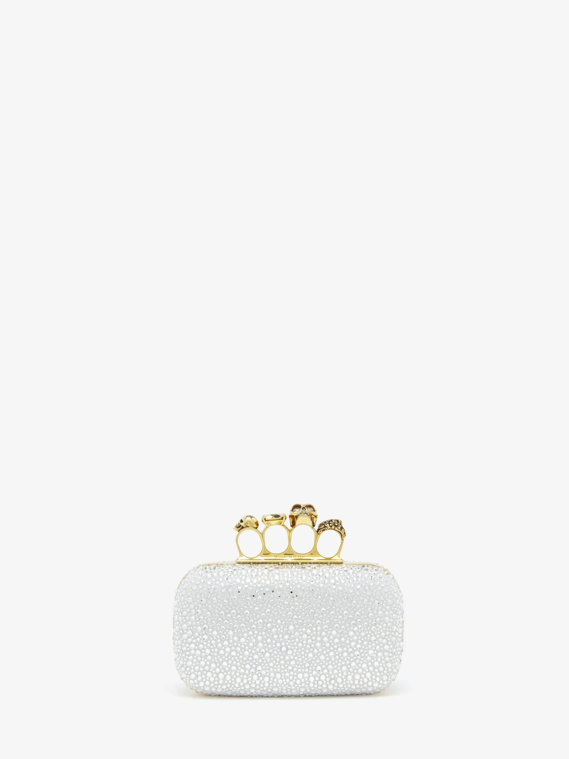 Women's Knuckle Clutch in Silver