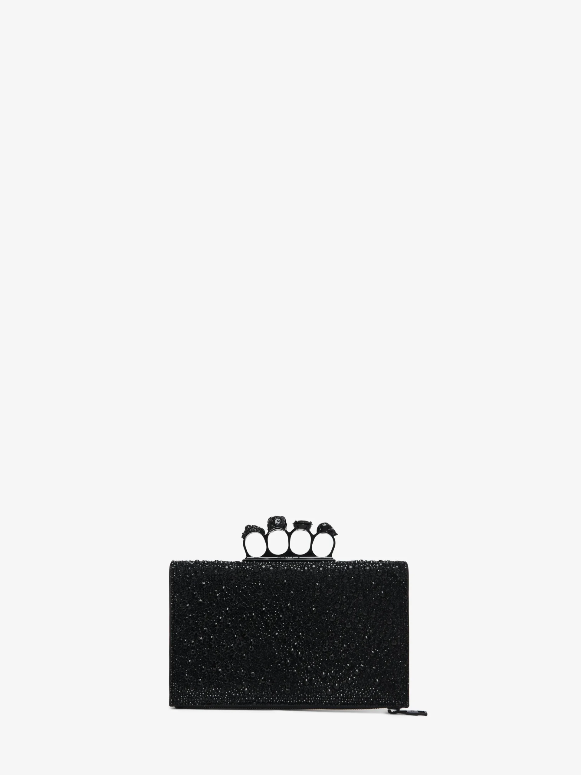Women's Knuckle Flat Pouch in Black