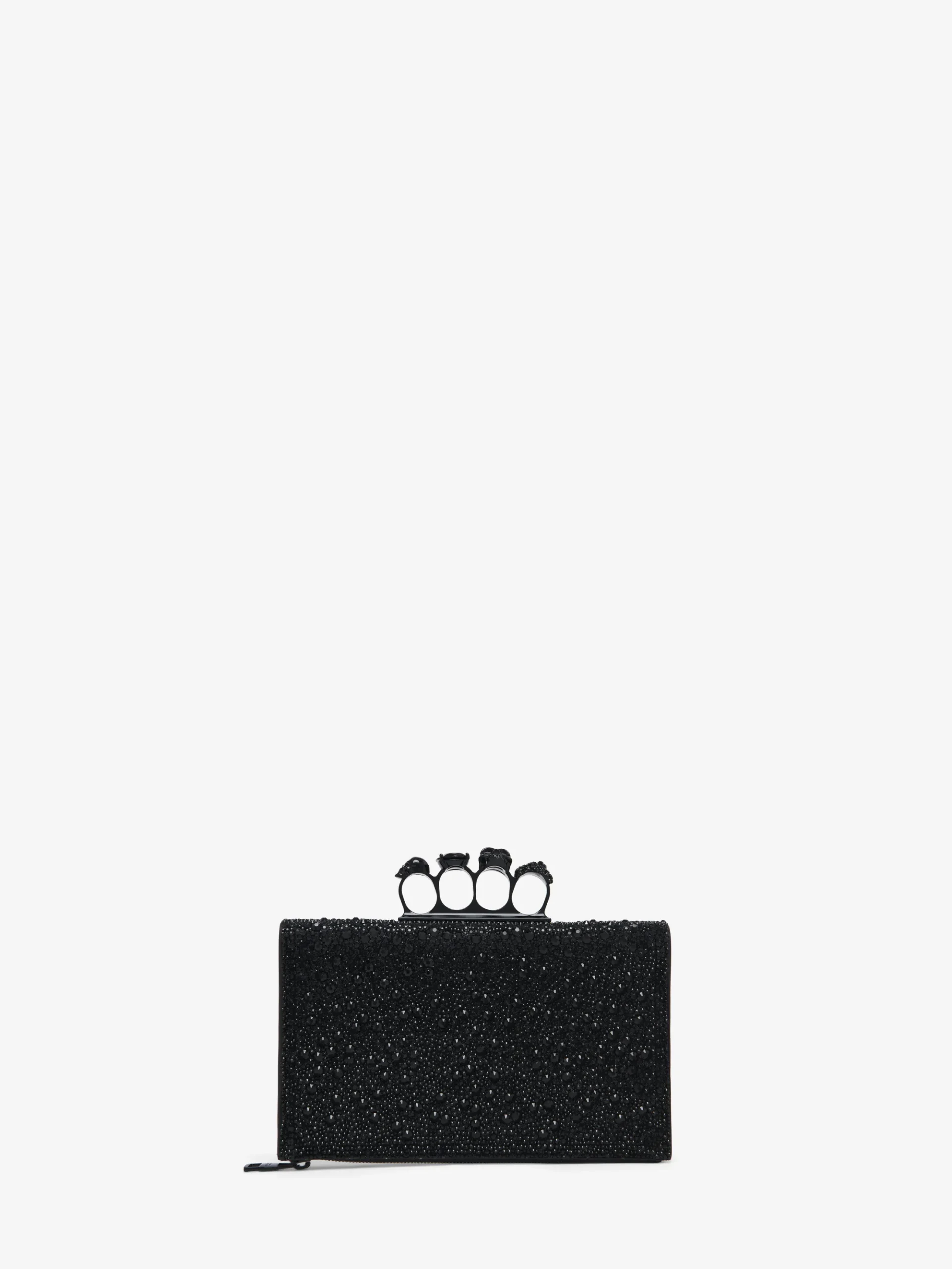 Women's Knuckle Flat Pouch in Black