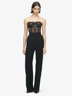 Women's Lace Corset in Black