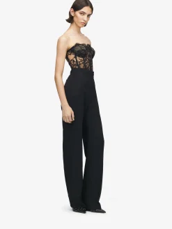 Women's Lace Corset in Black