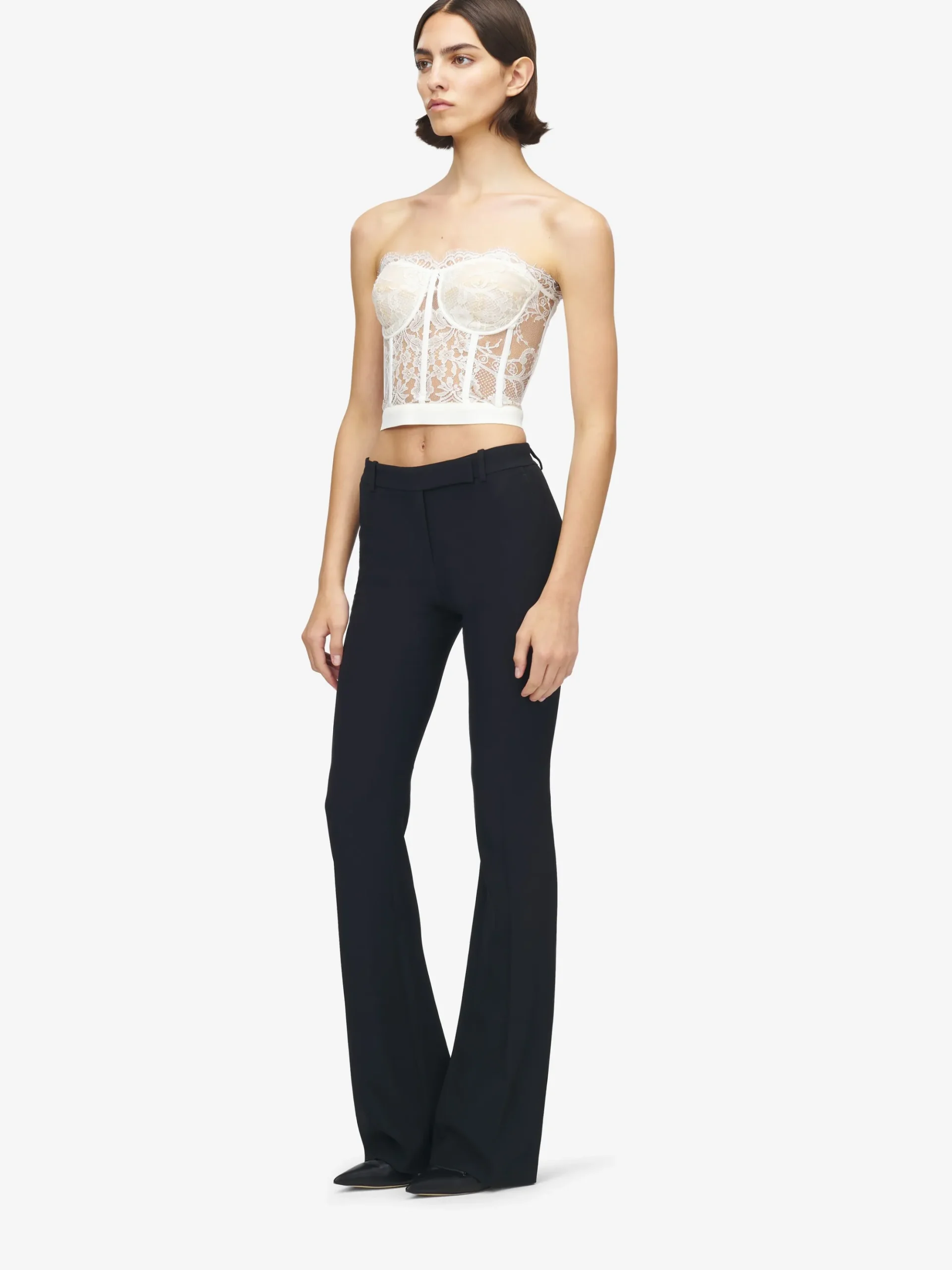 Women's Lace Corset in White