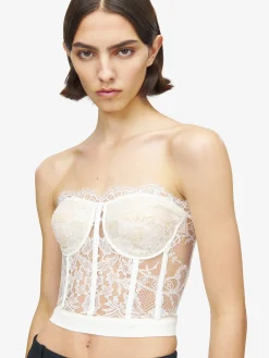 Women's Lace Corset in White