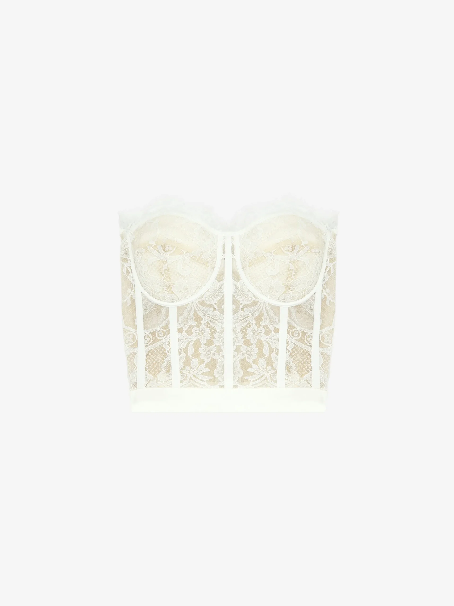 Women's Lace Corset in White