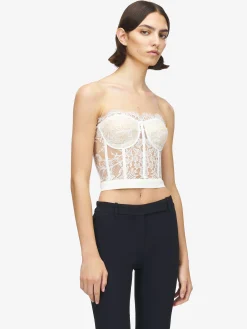 Women's Lace Corset in White