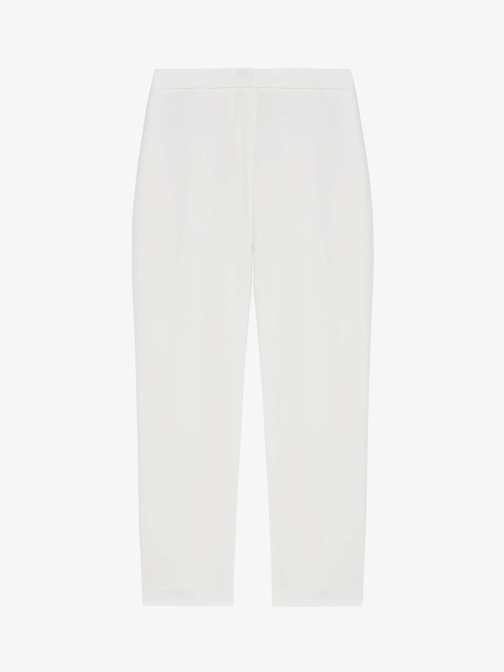 Women's Leaf Crepe Cigarette Trouser in Light Ivory
