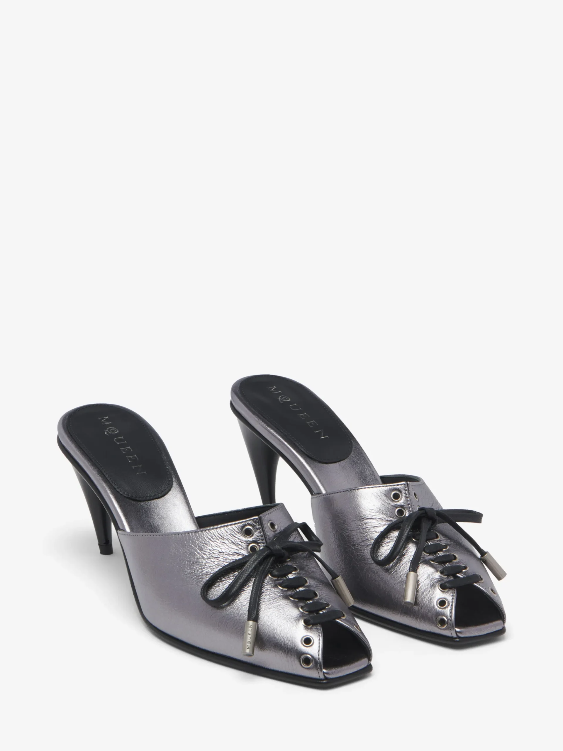 Women's Lexie Mule in Dark Silver