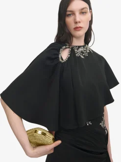 Women's Long Knuckle Clutch in Gold-finish