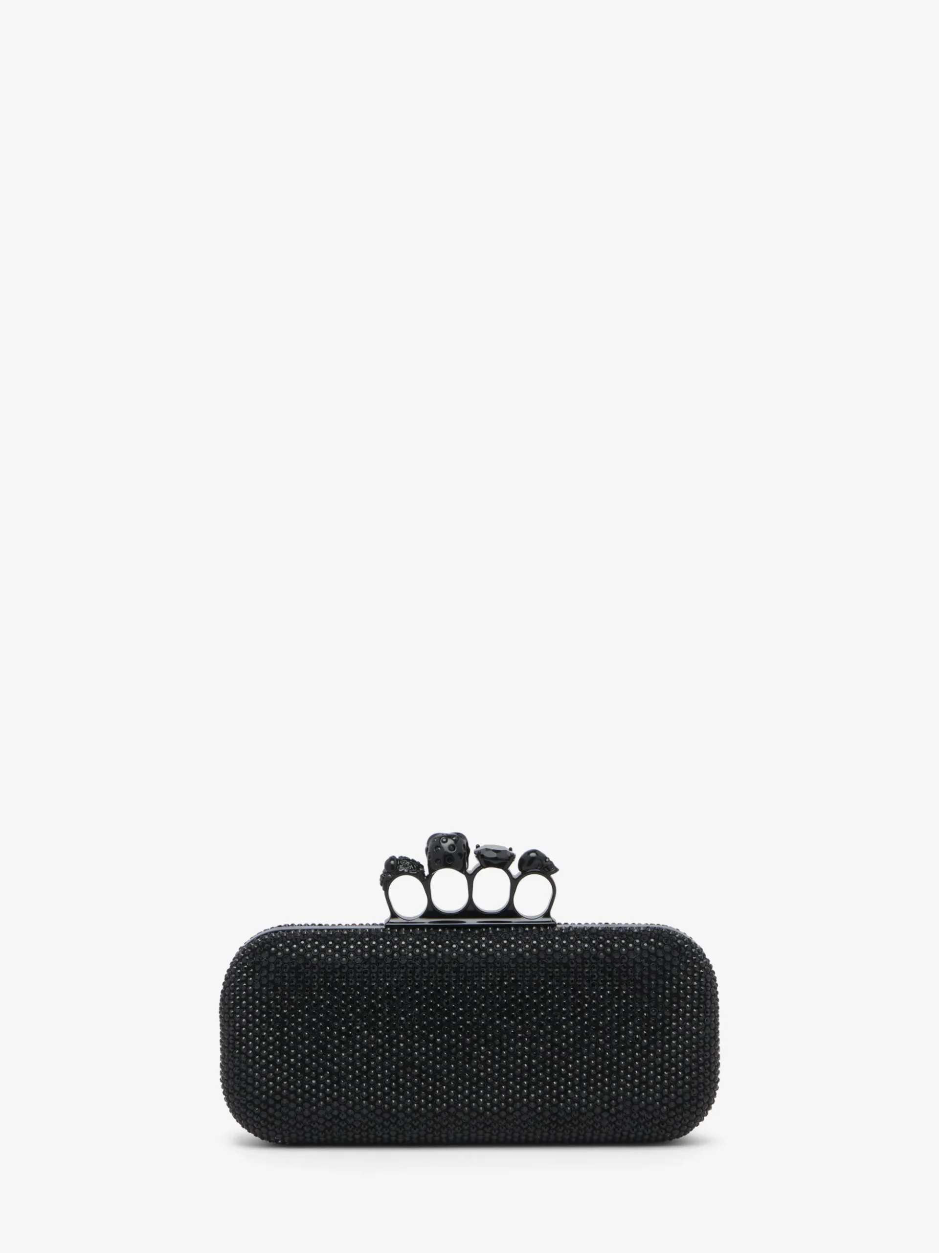 Women's Long Knuckle Clutch in Black