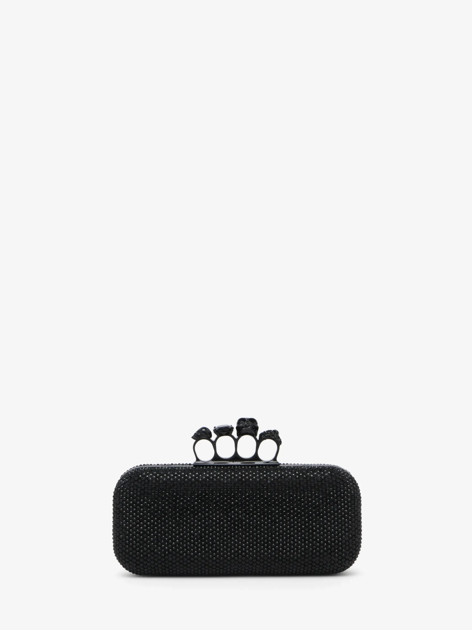 Women's Long Knuckle Clutch in Black