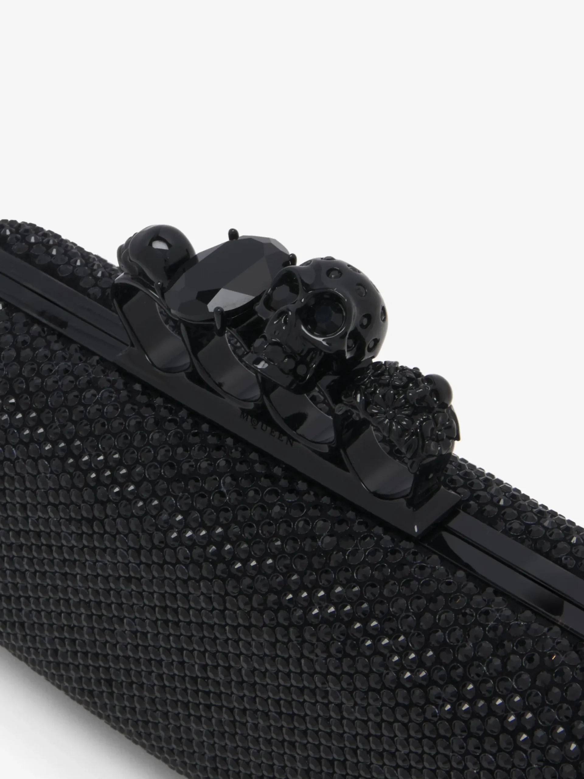 Women's Long Knuckle Clutch in Black