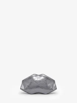 Women's Manta Clutch in Dark Silver