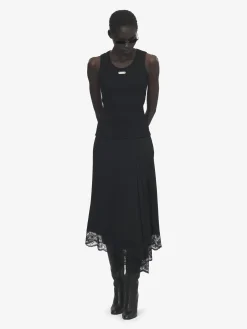 Women's McQueen Placket Tank Top in Black