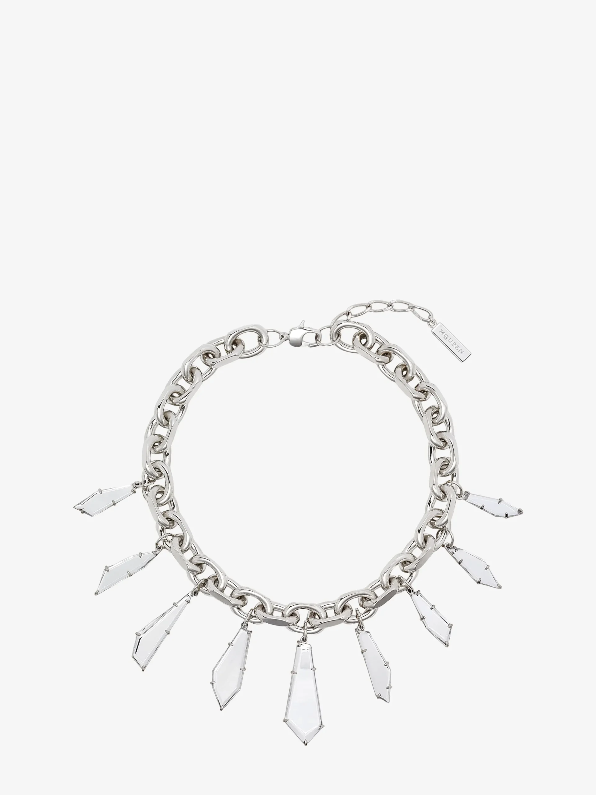 Women's Mirror Necklace in Silver-finish