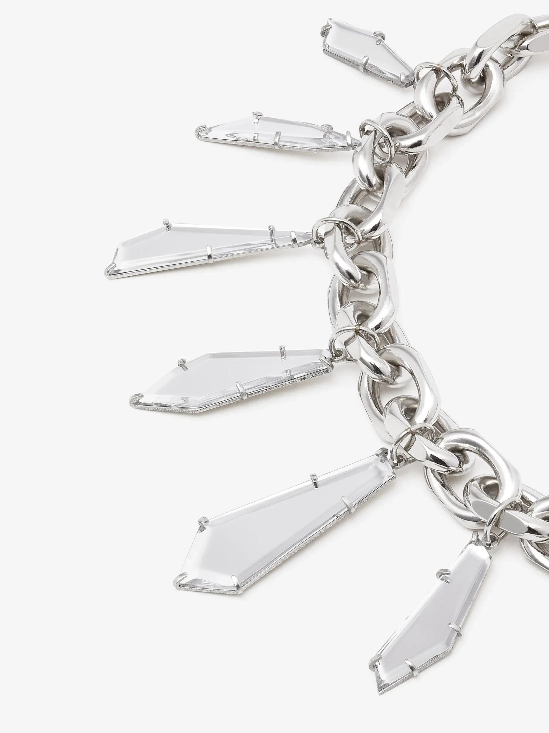 Women's Mirror Necklace in Silver-finish