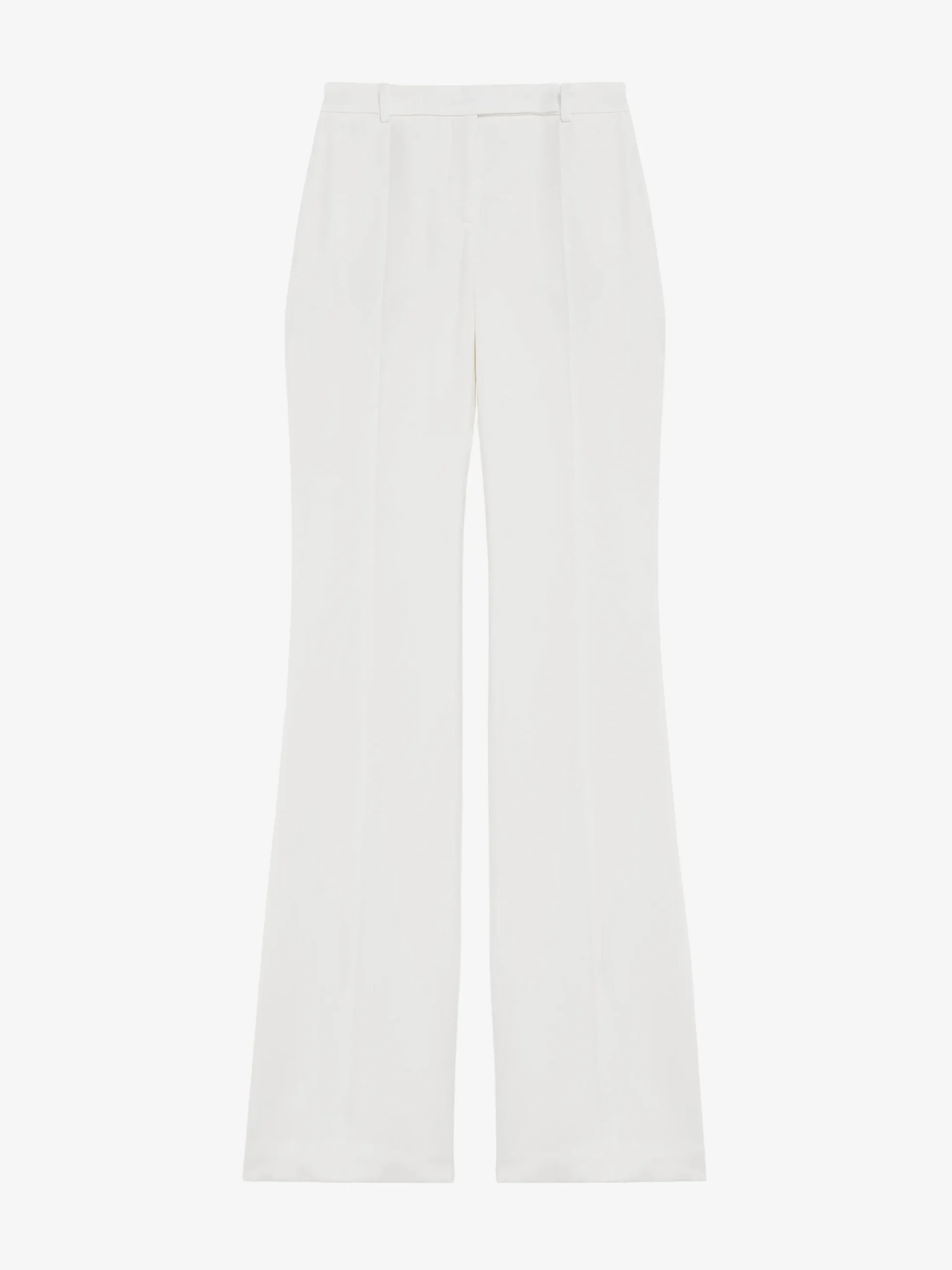 Women's Narrow Bootcut Trousers in Light Ivory