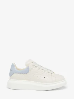 Women's Oversized Sneaker in Off White/Light Blue