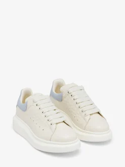 Women's Oversized Sneaker in Off White/Light Blue