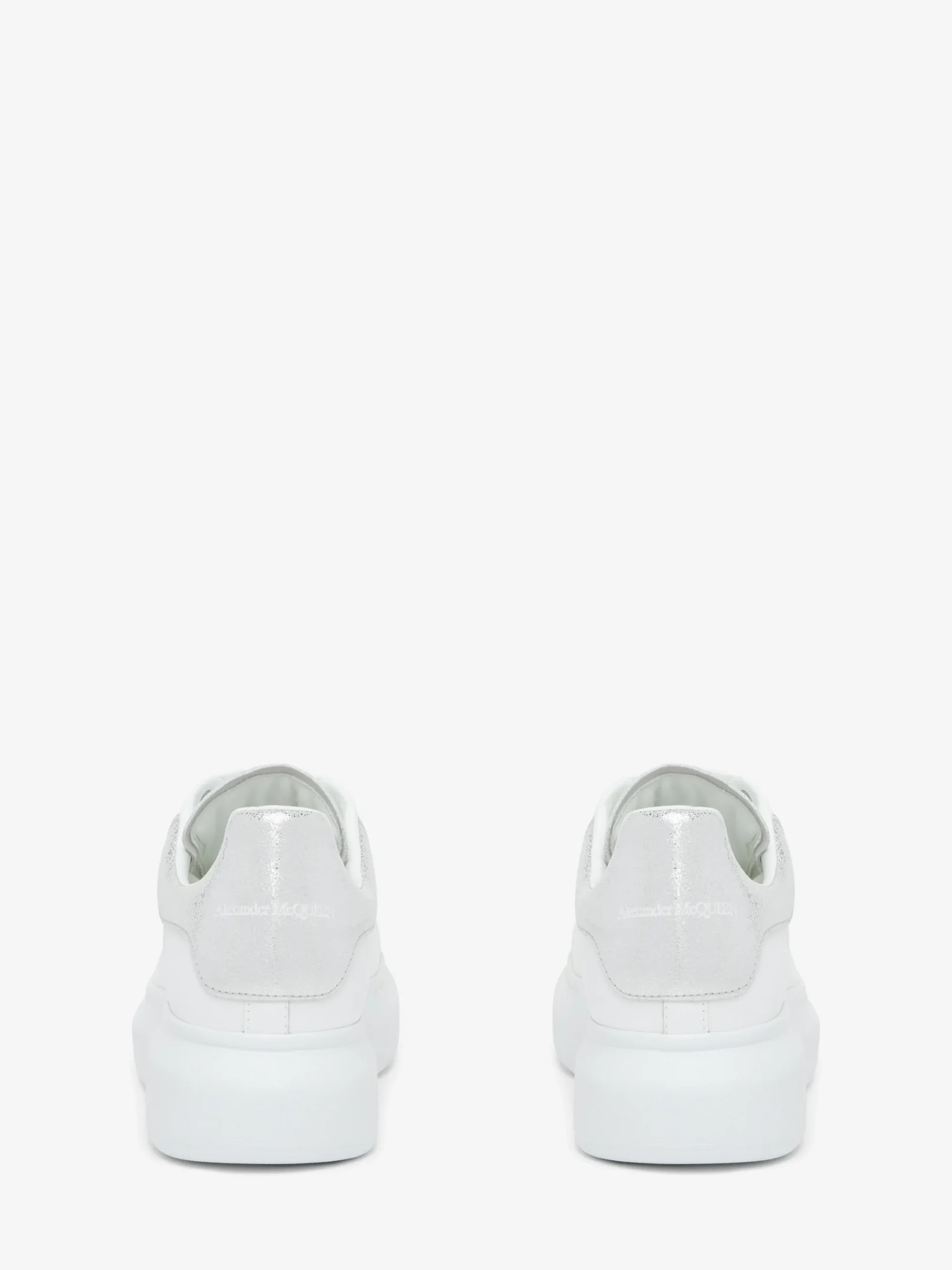 Women's Oversized Sneaker in White/Silver
