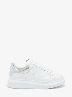 Women's Oversized Sneaker in White/Silver