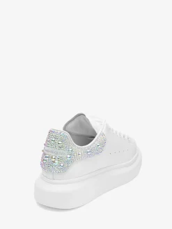 Women's Oversized Sneaker in White/Silver