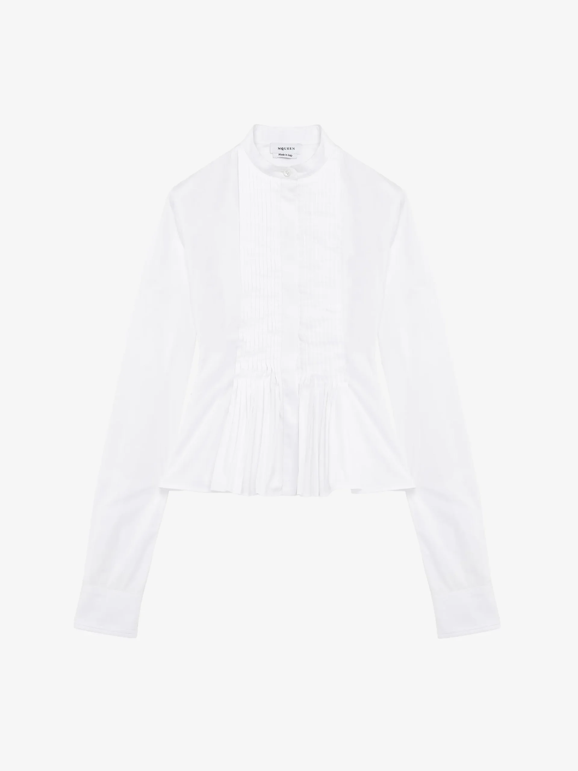 Women's Peplum Shirt in Optical White