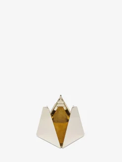 Women's Pyramid Clutch in Gold