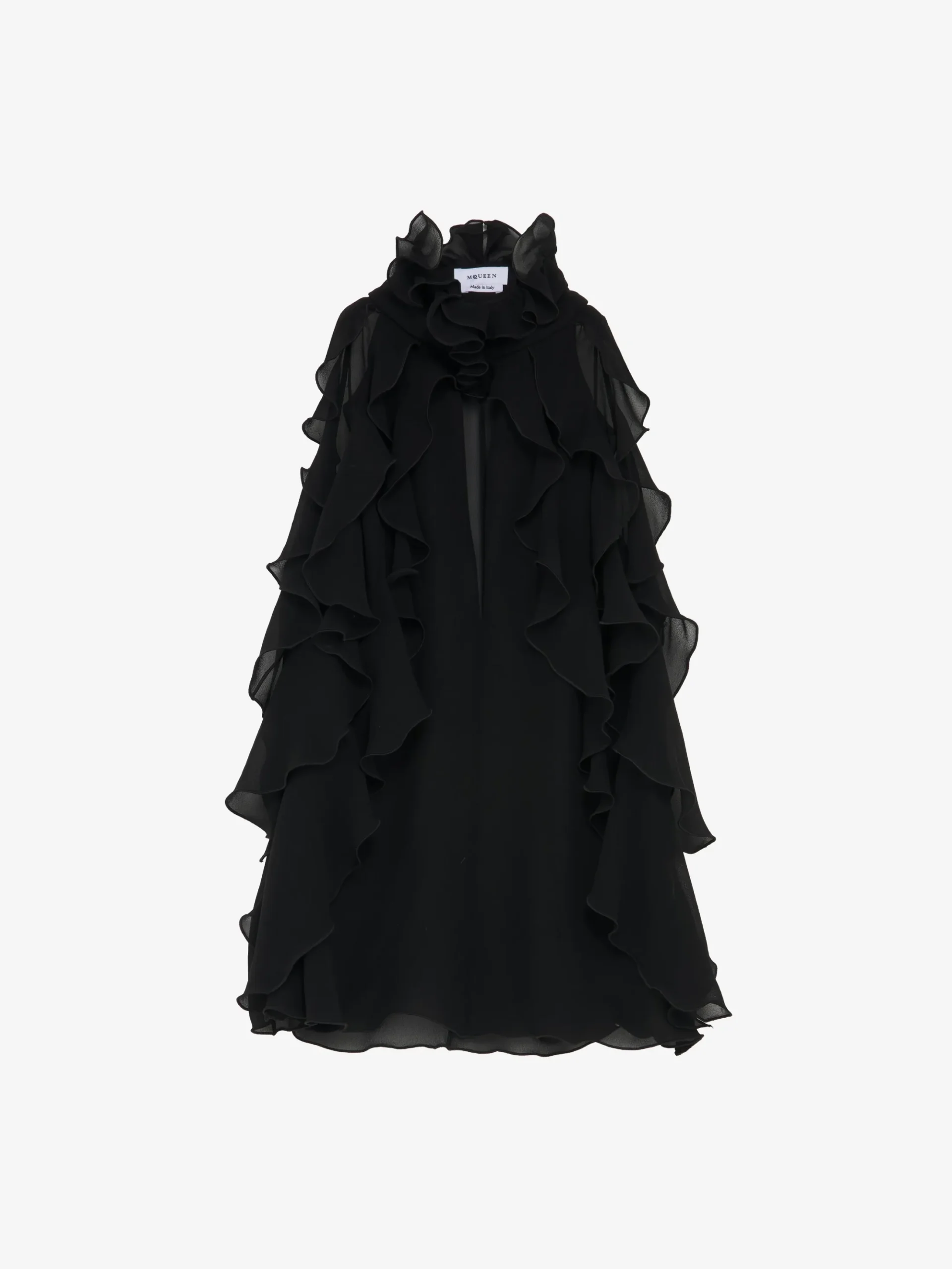 Women's Ruffled Top in Black