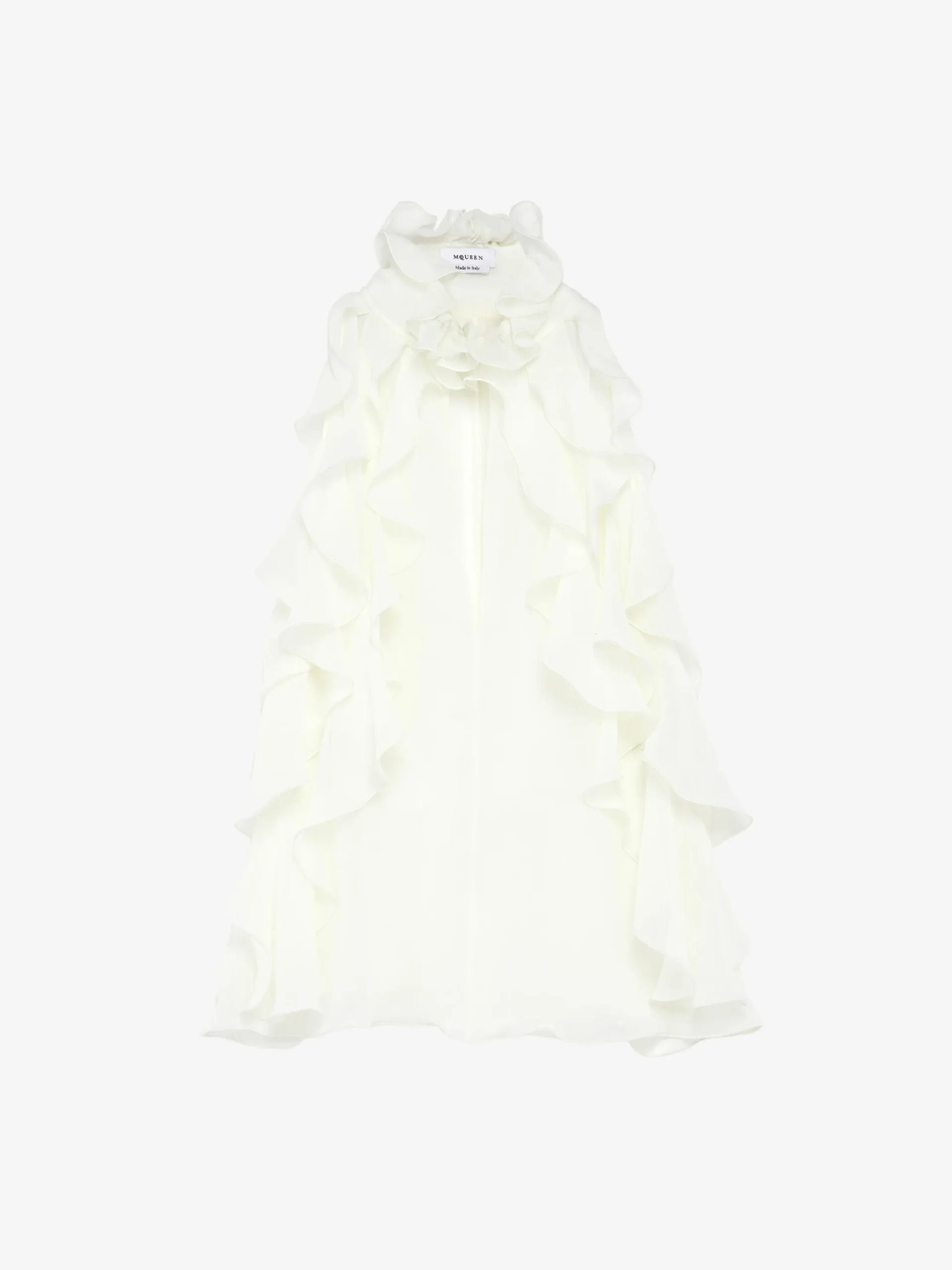Women's Ruffled Top in Cream