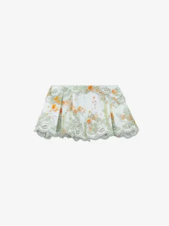 Women's Sangallo Floral Micro Shorts in Stone/Light Orange