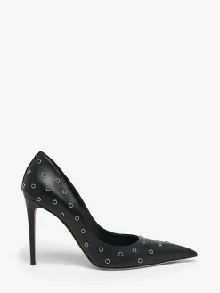 Women's Skull Pump in Black