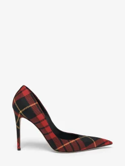 Women's Skull Pump in Red/Black/Yellow
