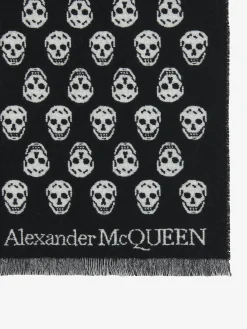 Women's Skull Scarf in Black