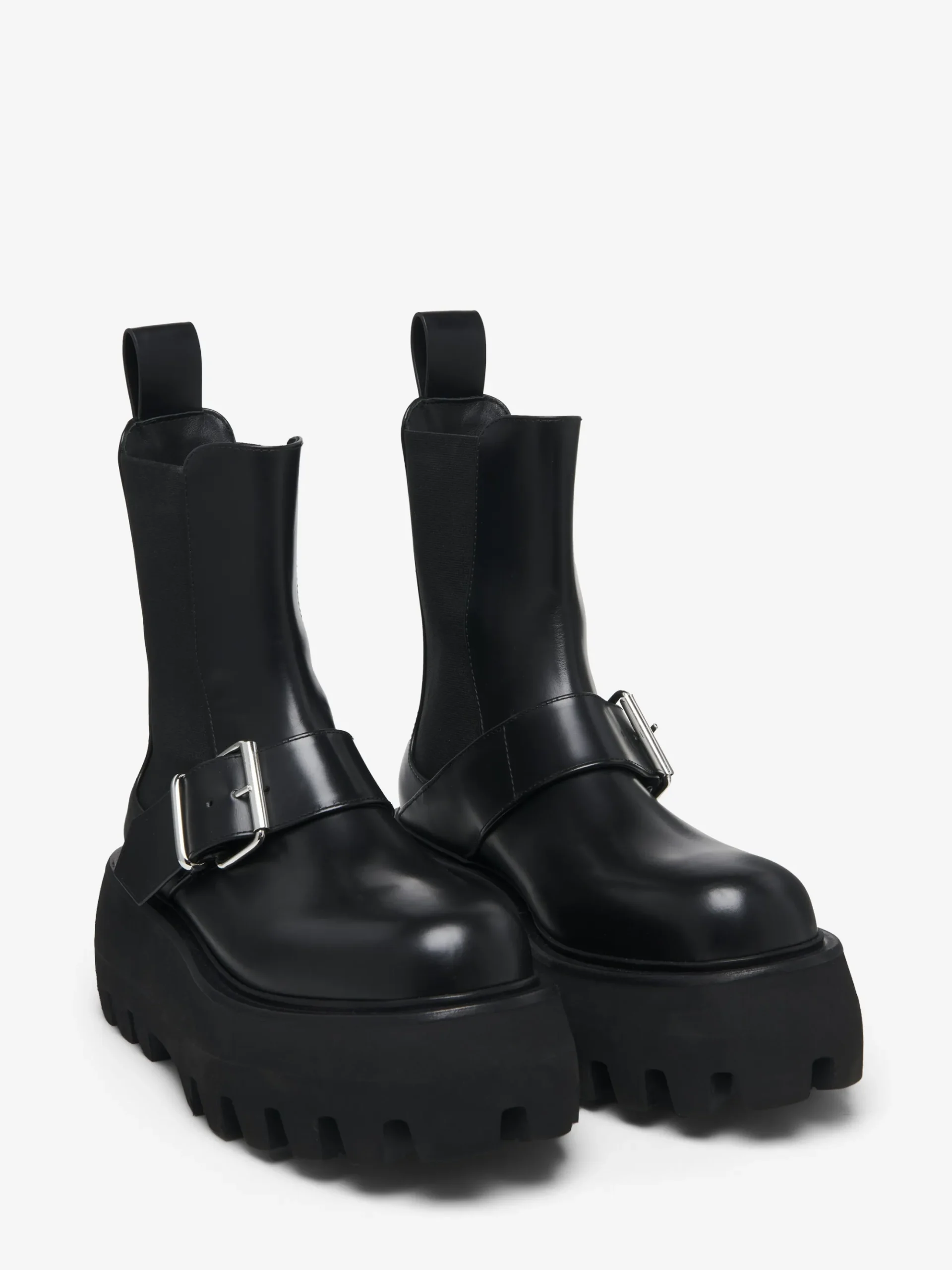 Women's Sofa Buckle Boot in Black