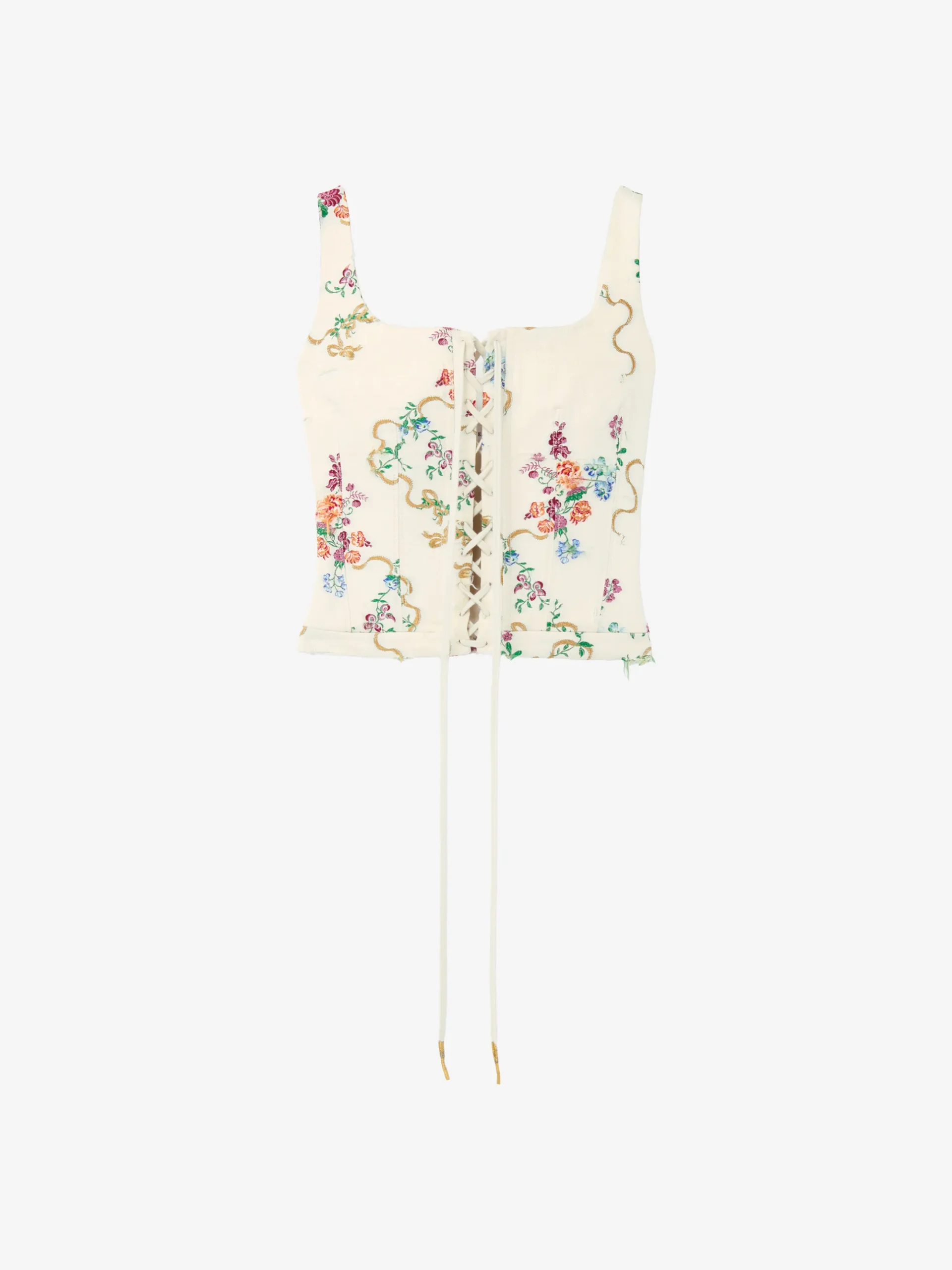Women's Summer Floral Corset Top in Multicolor