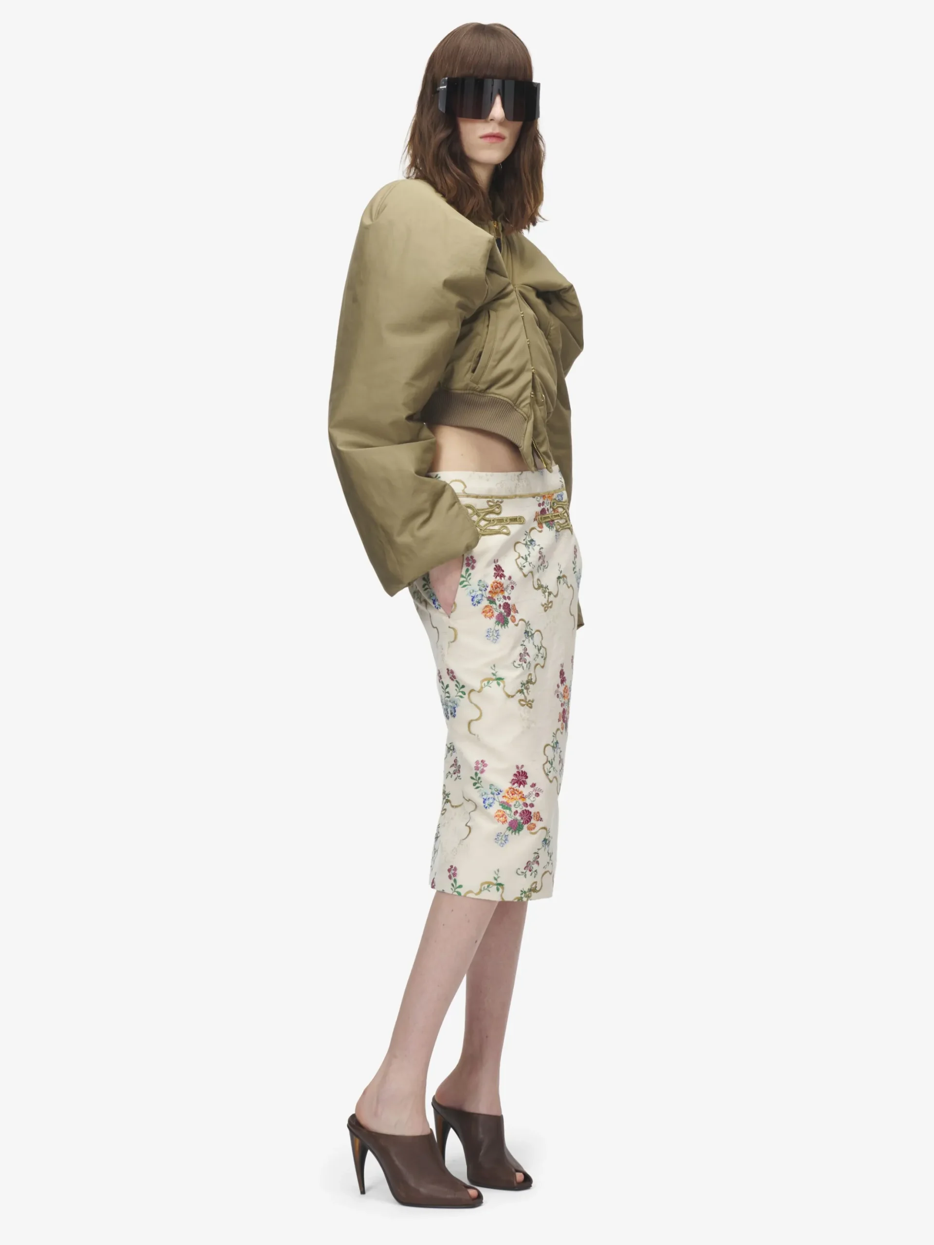 Women's Summer Floral Pencil Skirt in Multicolor