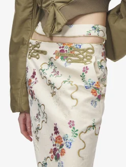 Women's Summer Floral Pencil Skirt in Multicolor