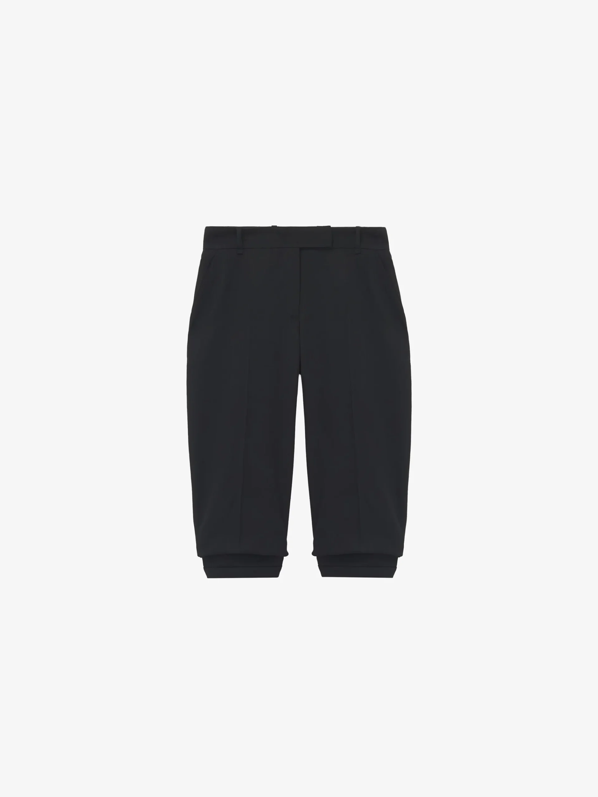 Women's Tailored Capri Trousers in Black
