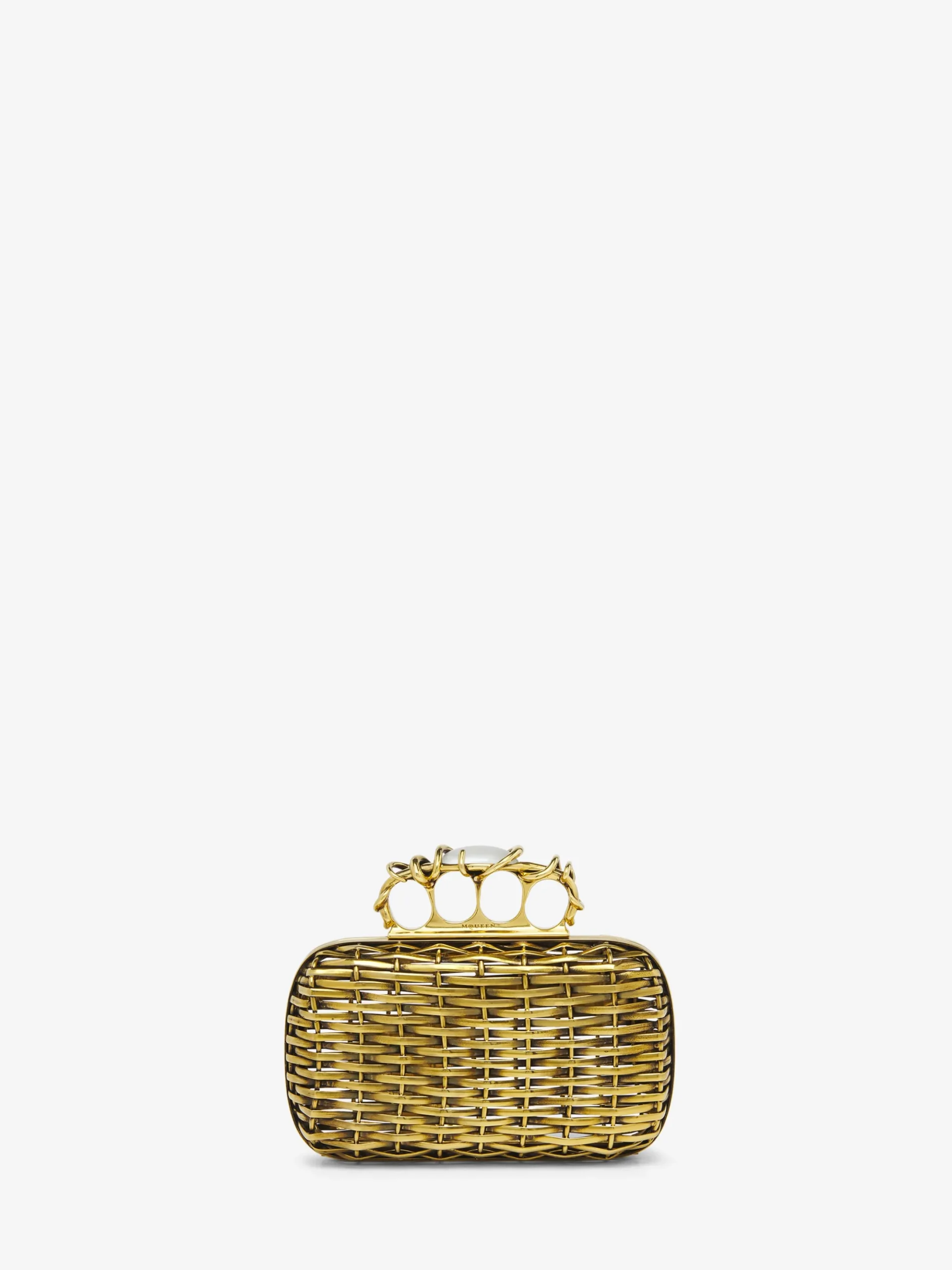 Women's Thorn Knuckle Clutch in Gold