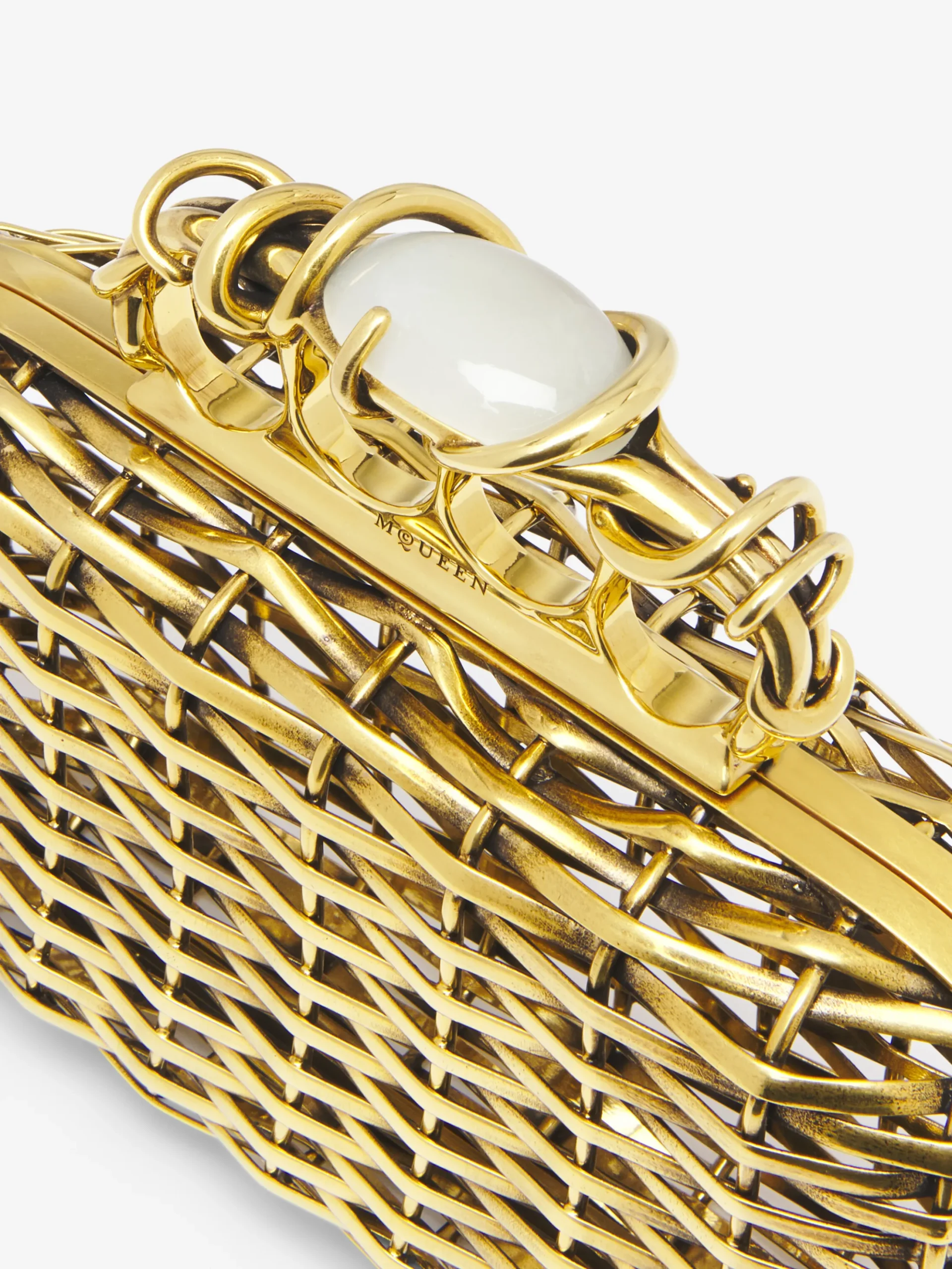 Women's Thorn Knuckle Clutch in Gold