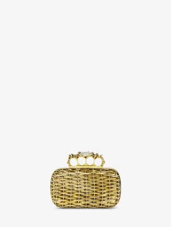 Women's Thorn Knuckle Clutch in Gold